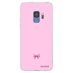 Átlátszó szilikon tok az alábbi mobiltelefonokra Samsung Galaxy S9 G960F - Blush bow
