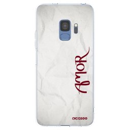 Átlátszó szilikon tok az alábbi mobiltelefonokra Samsung Galaxy S9 G960F - Amor