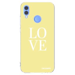 Átlátszó szilikon tok az alábbi mobiltelefonokra Huawei P Smart 2019 - Love