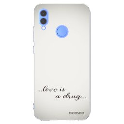 Átlátszó szilikon tok az alábbi mobiltelefonokra Huawei P Smart 2019 - Love is a drug