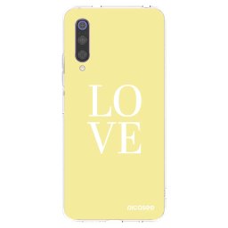 Átlátszó szilikon tok az alábbi mobiltelefonokra Xiaomi Mi 9 - Love