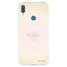 Átlátszó szilikon tok az alábbi mobiltelefonokra Huawei Y7 2019 - Aura