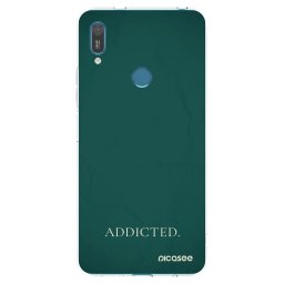 Átlátszó szilikon tok az alábbi mobiltelefonokra Huawei Y7 2019 - Addicted