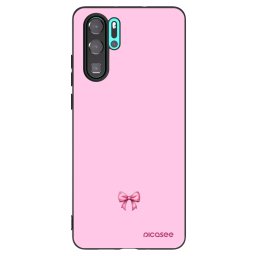 Fekete szilikon tok az alábbi mobiltelefonokra Huawei P30 Pro - Blush bow