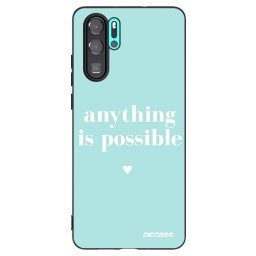 Fekete szilikon tok az alábbi mobiltelefonokra Huawei P30 Pro - Anything is possible