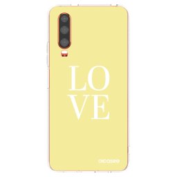 Átlátszó szilikon tok az alábbi mobiltelefonokra Huawei P30 - Love