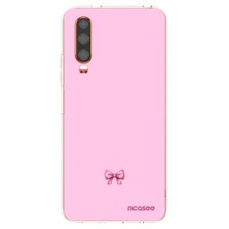 Átlátszó szilikon tok az alábbi mobiltelefonokra Huawei P30 - Blush bow