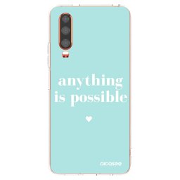 Átlátszó szilikon tok az alábbi mobiltelefonokra Huawei P30 - Anything is possible