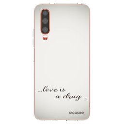 Átlátszó szilikon tok az alábbi mobiltelefonokra Huawei P30 - Love is a drug