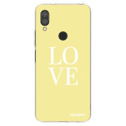 Átlátszó szilikon tok az alábbi mobiltelefonokra Xiaomi Redmi 7 - Love