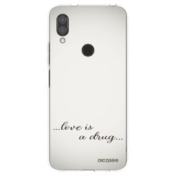 Átlátszó szilikon tok az alábbi mobiltelefonokra Xiaomi Redmi 7 - Love is a drug