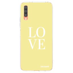 Átlátszó szilikon tok az alábbi mobiltelefonokra Samsung Galaxy A70 A705F - Love