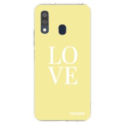 Átlátszó szilikon tok az alábbi mobiltelefonokra Samsung Galaxy A40 A405F - Love