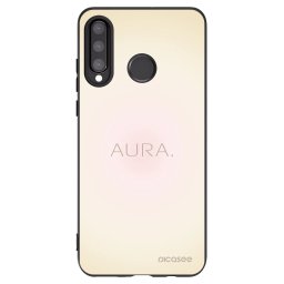 Fekete szilikon tok az alábbi mobiltelefonokra Huawei P30 Lite - Aura