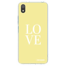 Átlátszó szilikon tok az alábbi mobiltelefonokra Xiaomi Redmi 7A - Love