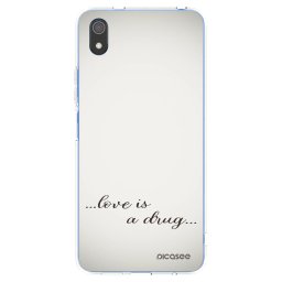 Átlátszó szilikon tok az alábbi mobiltelefonokra Xiaomi Redmi 7A - Love is a drug