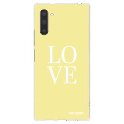 Átlátszó szilikon tok az alábbi mobiltelefonokra Samsung Galaxy Note 10 N970F - Love