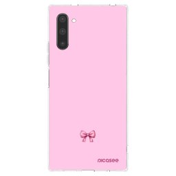 Átlátszó szilikon tok az alábbi mobiltelefonokra Samsung Galaxy Note 10 N970F - Blush bow