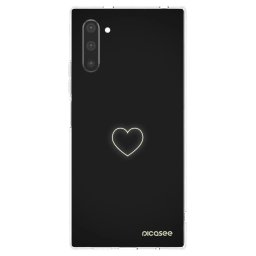 Átlátszó szilikon tok az alábbi mobiltelefonokra Samsung Galaxy Note 10 N970F - Heart