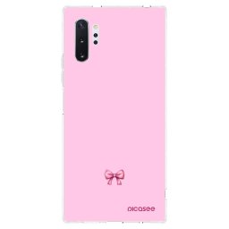 Átlátszó szilikon tok az alábbi mobiltelefonokra Samsung Galaxy Note 10+ N975F - Blush bow