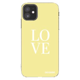 Átlátszó szilikon tok az alábbi mobiltelefonokra Apple iPhone 11 - Love