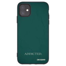 Fekete szilikon tok az alábbi mobiltelefonokra Apple iPhone 11 - Addicted