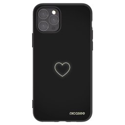 Fekete szilikon tok az alábbi mobiltelefonokra Apple iPhone 11 Pro - Heart