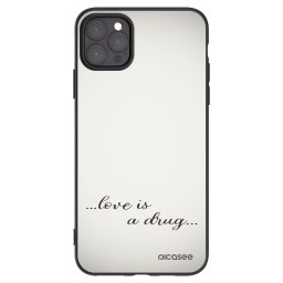 Fekete szilikon tok az alábbi mobiltelefonokra Apple iPhone 11 Pro Max - Love is a drug