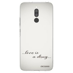 Átlátszó szilikon tok az alábbi mobiltelefonokra Xiaomi Redmi 8 - Love is a drug