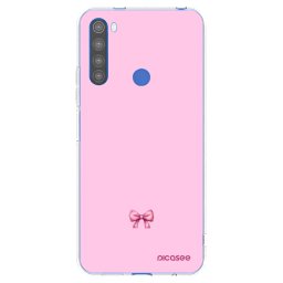 Átlátszó szilikon tok az alábbi mobiltelefonokra Xiaomi Redmi Note 8T - Blush bow