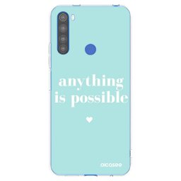 Átlátszó szilikon tok az alábbi mobiltelefonokra Xiaomi Redmi Note 8T - Anything is possible