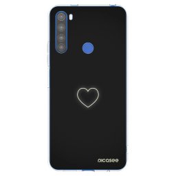 Átlátszó szilikon tok az alábbi mobiltelefonokra Xiaomi Redmi Note 8T - Heart