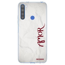 Átlátszó szilikon tok az alábbi mobiltelefonokra Xiaomi Redmi Note 8T - Amor