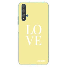 Átlátszó szilikon tok az alábbi mobiltelefonokra Huawei Nova 5T - Love