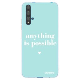 Átlátszó szilikon tok az alábbi mobiltelefonokra Huawei Nova 5T - Anything is possible