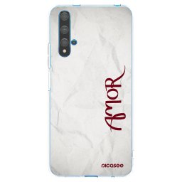 Átlátszó szilikon tok az alábbi mobiltelefonokra Huawei Nova 5T - Amor