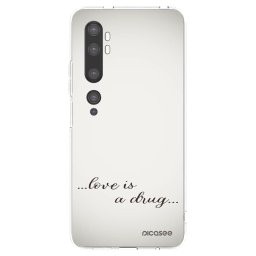 Átlátszó szilikon tok az alábbi mobiltelefonokra Xiaomi Mi Note 10 (Pro) - Love is a drug