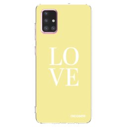 Átlátszó szilikon tok az alábbi mobiltelefonokra Samsung Galaxy A71 A715F - Love