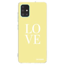 Átlátszó szilikon tok az alábbi mobiltelefonokra Samsung Galaxy A51 A515F - Love