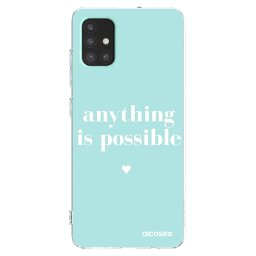 Átlátszó szilikon tok az alábbi mobiltelefonokra Samsung Galaxy A51 A515F - Anything is possible