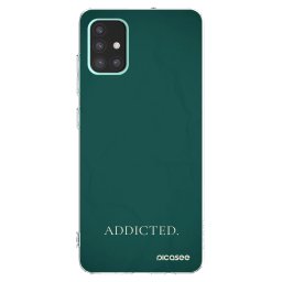 Átlátszó szilikon tok az alábbi mobiltelefonokra Samsung Galaxy A51 A515F - Addicted
