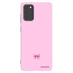 Átlátszó szilikon tok az alábbi mobiltelefonokra Samsung Galaxy S20+ G985F - Blush bow