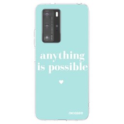 Átlátszó szilikon tok az alábbi mobiltelefonokra Huawei P40 Pro - Anything is possible