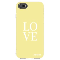 Átlátszó szilikon tok az alábbi mobiltelefonokra Apple iPhone SE 2020 - Love