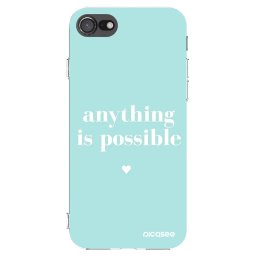 Átlátszó szilikon tok az alábbi mobiltelefonokra Apple iPhone SE 2020 - Anything is possible
