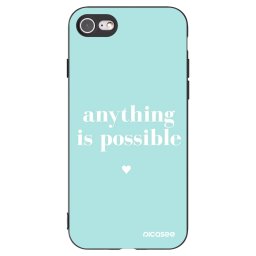 Fekete szilikon tok az alábbi mobiltelefonokra Apple iPhone SE 2020 - Anything is possible