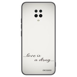 Fekete szilikon tok az alábbi mobiltelefonokra Xiaomi Redmi Note 9 Pro - Love is a drug