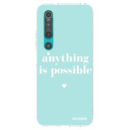 Átlátszó szilikon tok az alábbi mobiltelefonokra Xiaomi Mi 10 - Anything is possible