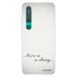 Átlátszó szilikon tok az alábbi mobiltelefonokra Xiaomi Mi 10 - Love is a drug