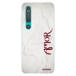 Átlátszó szilikon tok az alábbi mobiltelefonokra Xiaomi Mi 10 - Amor
